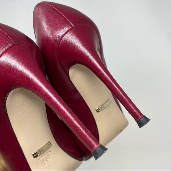 Authentic Gucci Gisele Leather Horse Bit Pumps Hollywood Nib Heels 36.5 - Picture 8 of 13